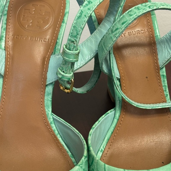 Tory Burch Turquoise Strappy Sandals - Size 7 - Picture 4 of 10